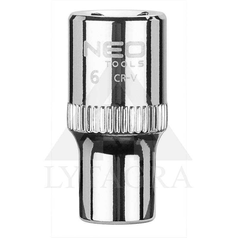 08-224 GALVUTĖ ŠEŠIAKAMPĖ 1/4,6MM.,NEO