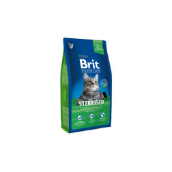 Sausas maistas sterilizuotoms katėms 0,3 kg Brit Premium Adult