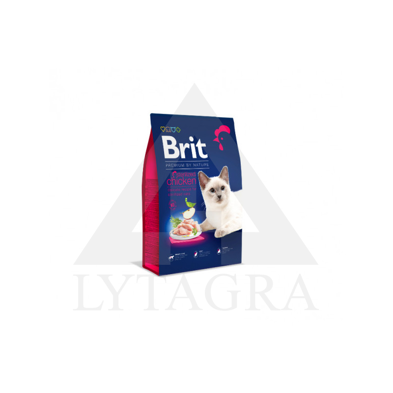 Brit Premium Adult sausas maistas sterilizuotoms katėms 1,5 kg