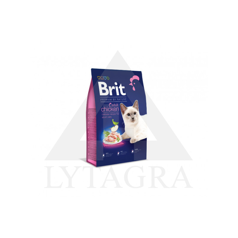 Brit Premium Adult sausas maistas katėms su vištiena 8 kg