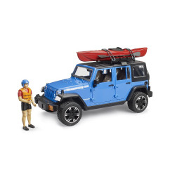 02529 Bruder Jeep Wrangler džipas su kajaku ir figūrėle