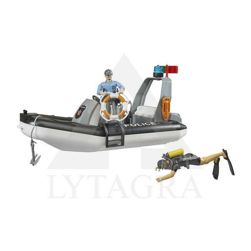 62733 Bruder policijos kateris su figūrėlėmis