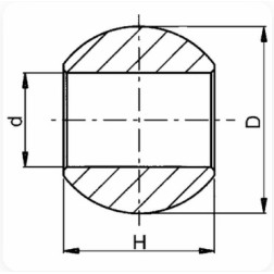 93885 Rutulinė jungtis obuolys 4/3 kategorijos 85x50x37.1