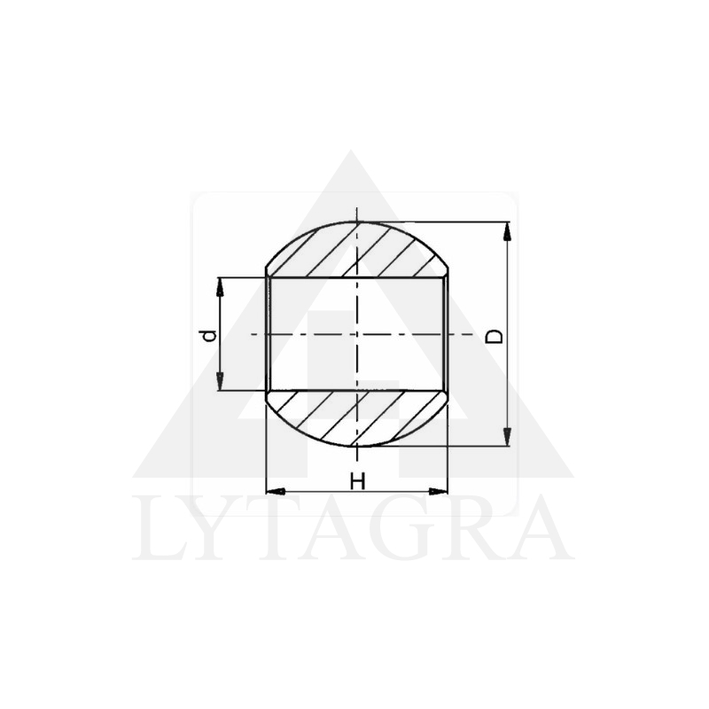 93885 Rutulinė jungtis obuolys 4/3 kategorijos 85x50x37.1