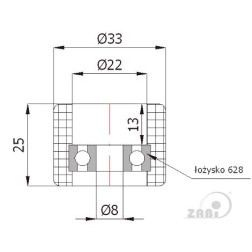 Ratukas vartams lydintis Zabi RB-33L, D33 40kg