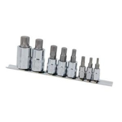 CT4803 ANTGALIŲ RINKINYS 1/4,3/8 1/2 SPLINE 8 VNT.