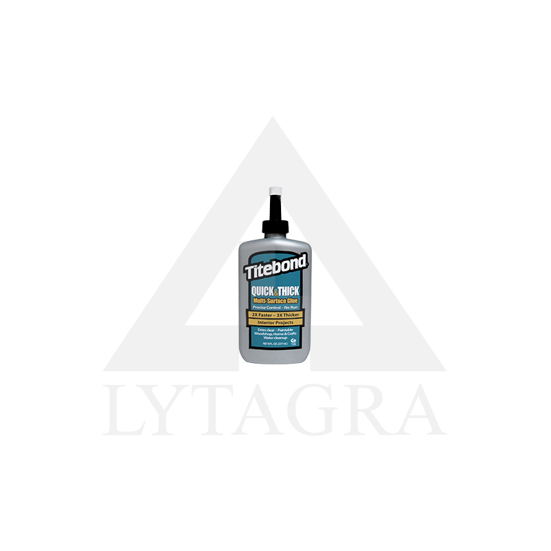 Tiksotropiniai Universalūs klijai (greito džiūvimo) “Titebond Quick & Thick Multi-Surface Glue”