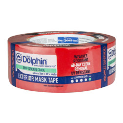 Apsauginė dažymo juosta Blue Dolphin Tapes - iki 60 dienų (Plastikinė, Raudona)