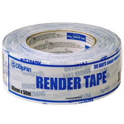 RENDER TAPE - Fasadinė lipnioji juosta tinkui ir plytoms (plastikinė, balta, 30 dienų)