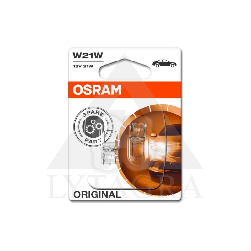 OSRAM LEMPUTĖS W21W 12V BA15S OS-7505-02B
