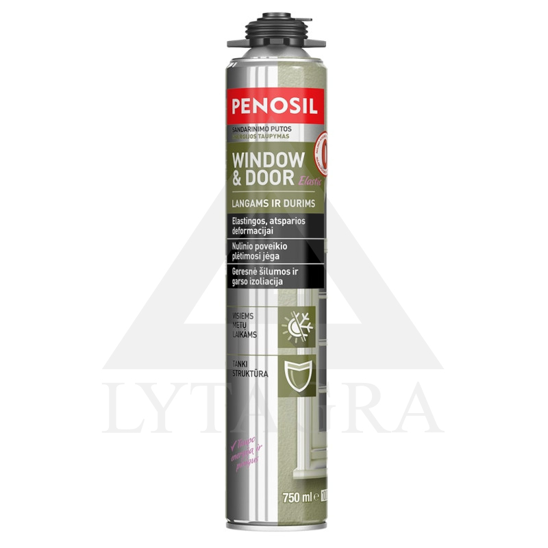 Sandarinimo putos PENOSIL Window & Door Elastic, 750 ml
