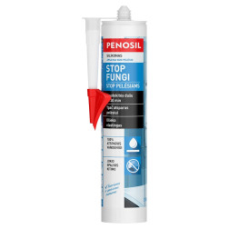 Priešpelėsinis silikoninis hermetikas PENOSIL Stop Fungi, bespalvis, 310 ml