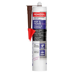 Elastingas hermetikas PENOSIL Roof & Facade Elastic, rudas, 290 ml