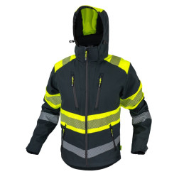 STDV-BERGPG/2X STRIUKĖ BERGO SOFTSHELL CANNYGO PILKA-GELTONA