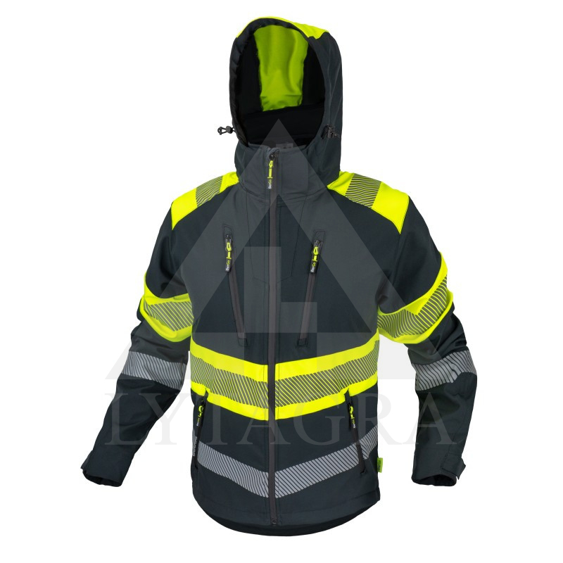 STDV-BERGPG/3X STRIUKĖ BERGO SOFTSHELL CANNYGO PILKA-GELTONA