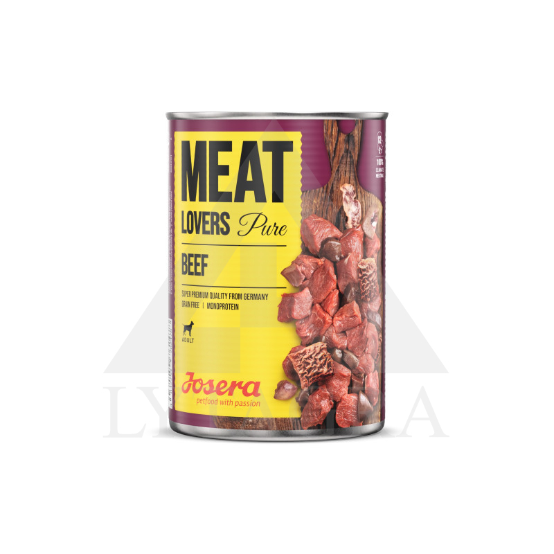 JOSERA SUPER PREMIUM  Meat Lovers konservai šunims su jautiena 800 g JOS0519