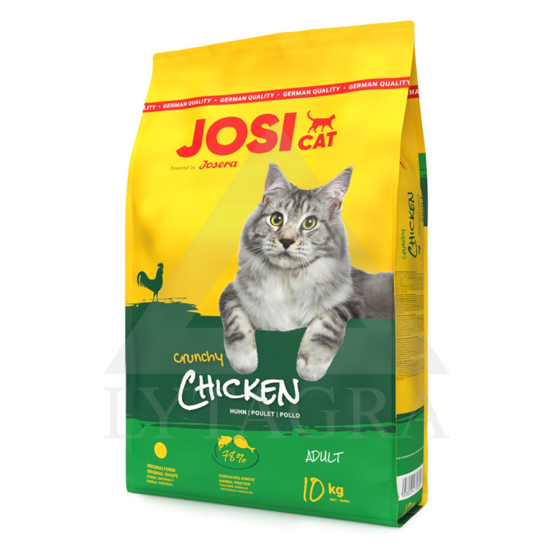 JOSERA JOSICAT CRUNCHY sausas maistas  katėms su vištiena 10 kg JOS0278