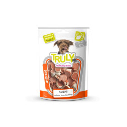 Truly skanėstai šunims su lašiša, tunu, krevetėmis 90 g