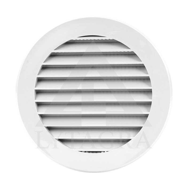 GROTELĖS APVALIOS D100MMBALTOS SP.  VR100