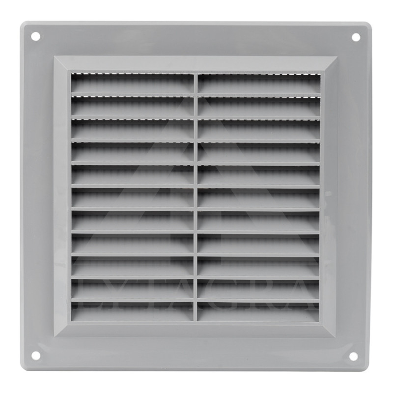 VR1515P VENT.GROTELĖS KVAD. 150X150MM PILKA