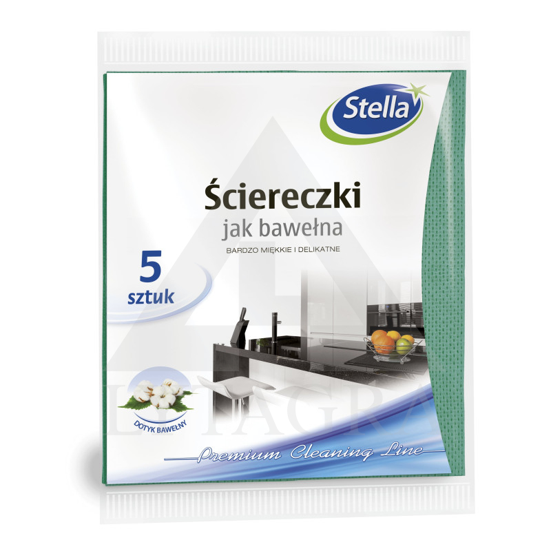 STELLA Buitinės medvilninės šluostės