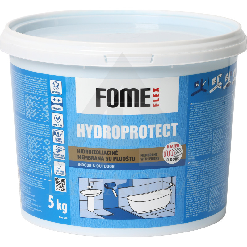 HIDROIZOLIACIJA SU PLUOŠTU FOME FLEX HYDROTECT MEMBRANE 5KG