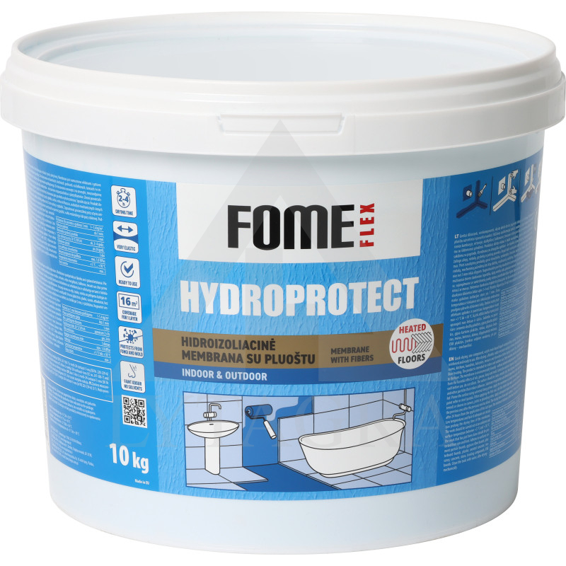 HIDROIZOLIACIJA SU PLUOŠTU FOME FLEX HYDROTECT MEMBRANE 10KG.
