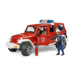 Bruder modeliukas gaisrininko visureigis Jeep Wrangler 02528