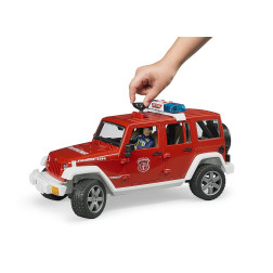 Bruder modeliukas gaisrininko visureigis Jeep Wrangler 02528