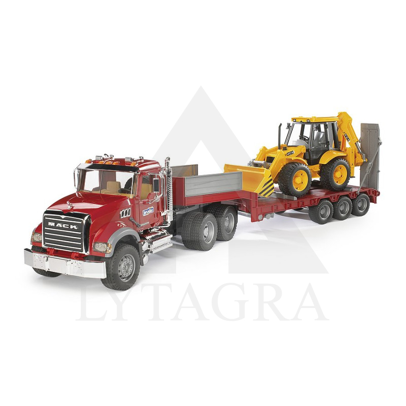 Bruder Mack tralas su Jcb ekskavatoriumi 02813