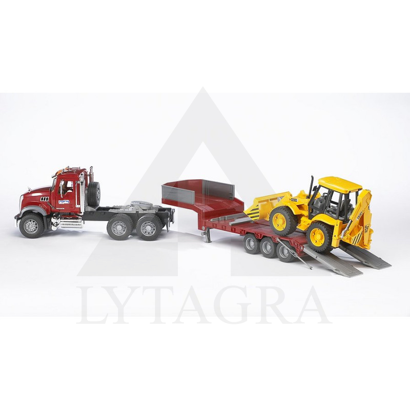 Bruder Mack tralas su Jcb ekskavatoriumi 02813