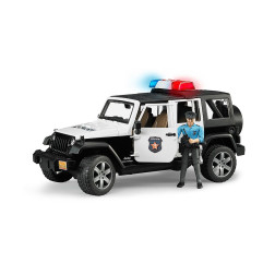Bruder modeliukas policijos visureigis Jeep Wrangler 02526
