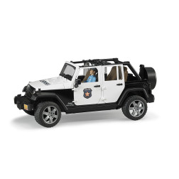 Bruder modeliukas policijos visureigis Jeep Wrangler 02526