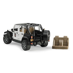 Bruder modeliukas policijos visureigis Jeep Wrangler 02526
