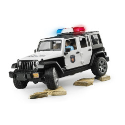 Bruder modeliukas policijos visureigis Jeep Wrangler 02526