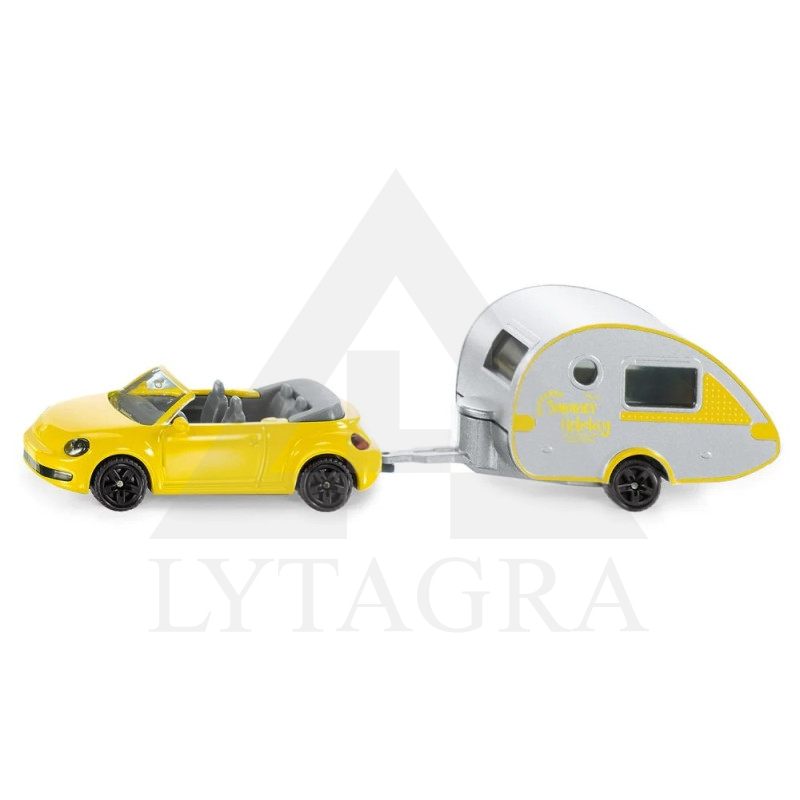 Siku modeliukas automobilis su treileriu 1629