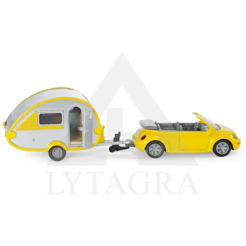 Siku modeliukas automobilis su treileriu 1629
