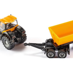 Siku modeliukas traktorius JCB su išverčiama priekaba 1858
