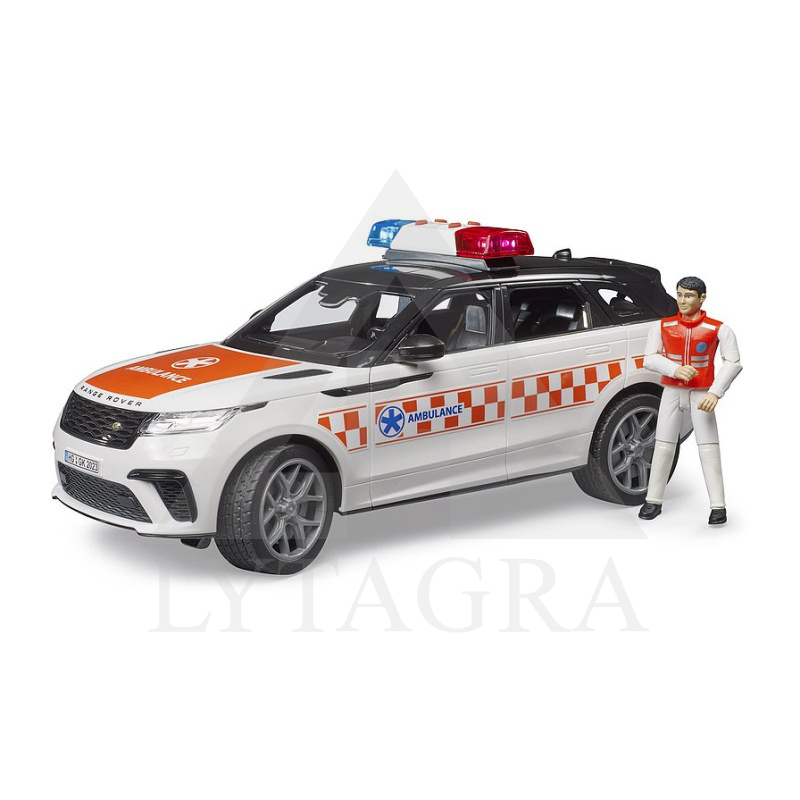 Bruder Range Rover greitosios pagalbos automobilis su figūrėle 02885