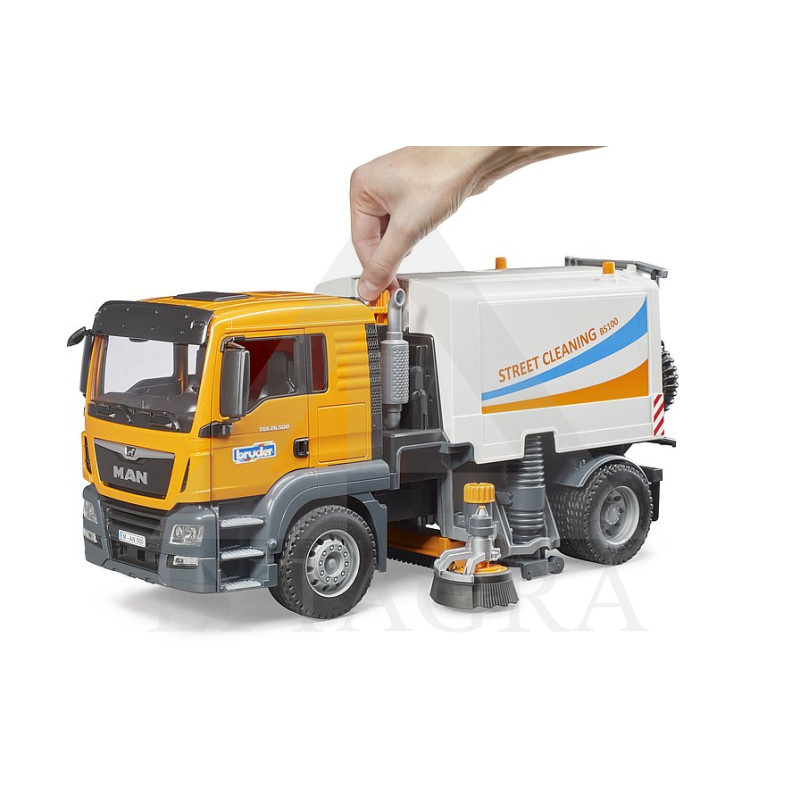 Bruder Man tga gatvių valymo sunkvežimis 03780