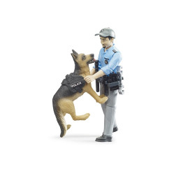 Bruder figūrėlė policininkas su šuniu 62150