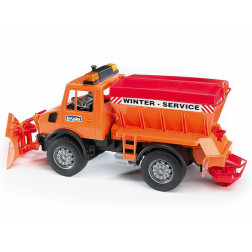 Bruder modeliukas Unimog sniego valytuvas 02572