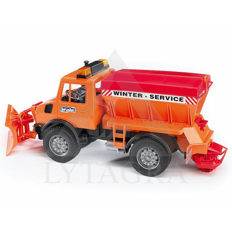 Bruder modeliukas Unimog sniego valytuvas 02572