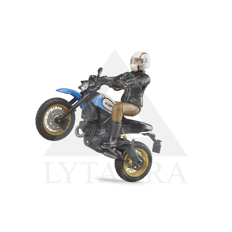 Bruder modeliukas Ducati motociklas su motociklininku 63051