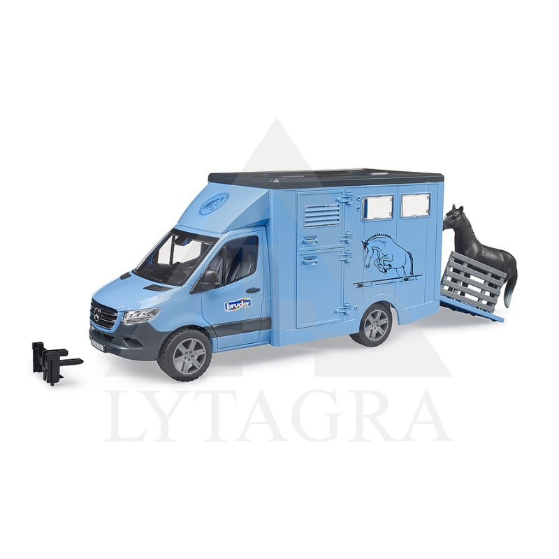 Bruder Mb sprinter gyvūnų pervežimo mašina su žirgu 02674