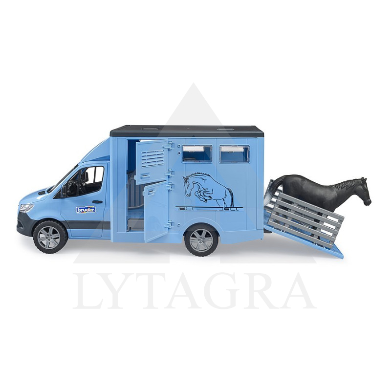 Bruder Mb sprinter gyvūnų pervežimo mašina su žirgu 02674