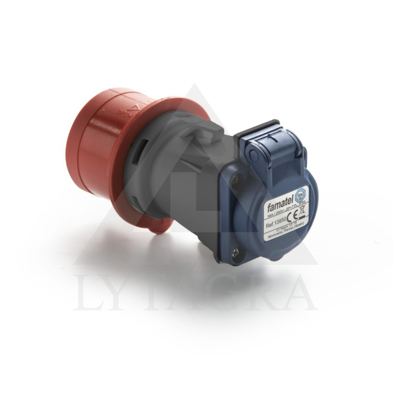 ADAPTERIS 13922[IŠ KIŠTUKO CEE 16A/5P 400V Į LIZDĄ