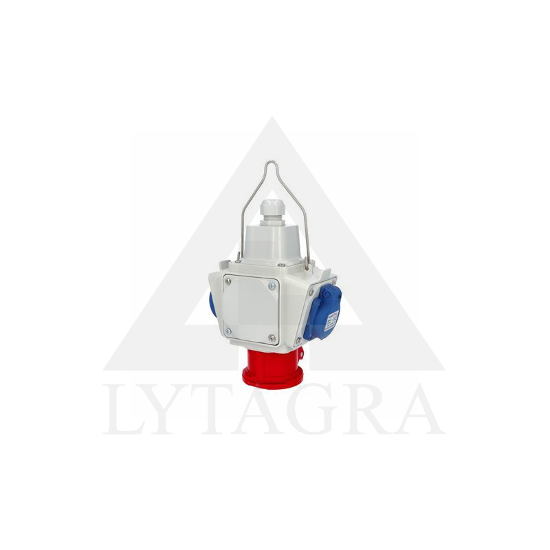 SKYDELIS REF. 28004 KABINAMAS, KOMBINUOTAS IP44 1X16A5P+2GS FAMATEL