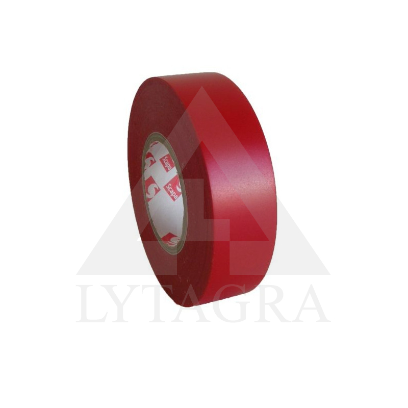 IZOL PVC ISOLSINT 25MX19MM RAUDONA (120)