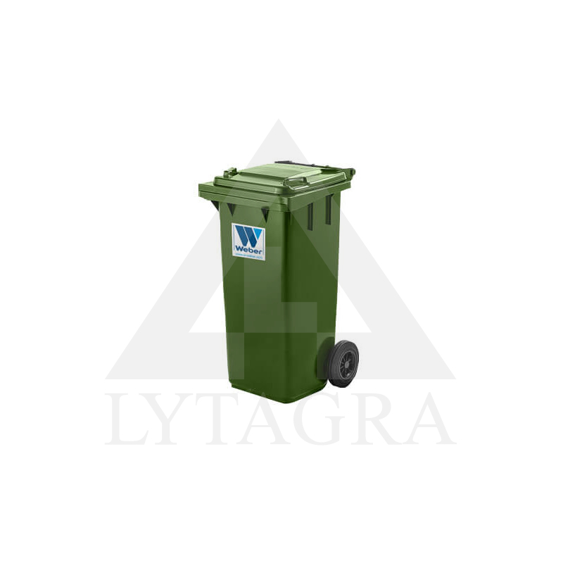 ATLIEKŲ KONTEINERIS TALPA 120L ŽALIAS